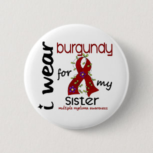 Multiples Myeloma I ABNUTZUNG BURGUNDER FÜR MEINE Button