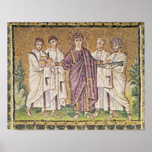 Multiplikation von Brot und Fischen Poster