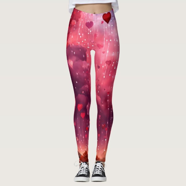 Multiprint LeggingsHeartbeat Elegance" Leggings (Vorderseite)