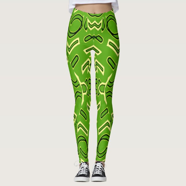 Multiprint "Ratti_Creative_Arts" L Leggings (Vorderseite)