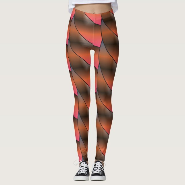 Multiprint trendy pattern Leggings (Vorderseite)