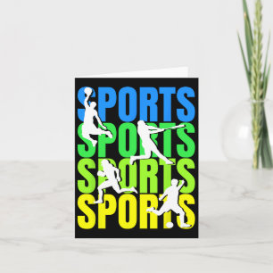 Multisport-Enthusiast - Basketball Baseball Soccer Karte