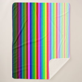 Multistreifen-Sherpa-Blanket 60"x 80" Sherpadecke