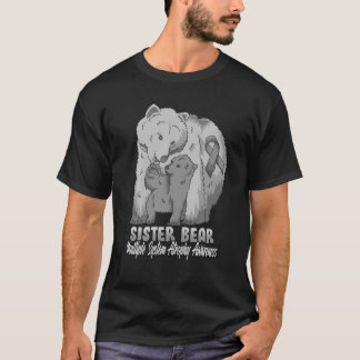 Multisystematrophie Kinderbewusstsein Mama-Bär T-Shirt