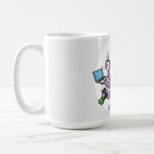 Multitasker – Lustiger chaotischer Oktopus Dunkler Kaffeetasse