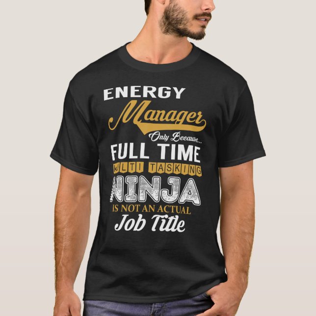 Multitasking mit dem Energieversorger T-Shirt (Vorderseite)
