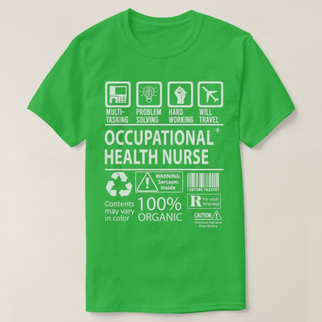 Multitasking mit der betrieblichen Gesundheitsvers T-Shirt (Design vorne)