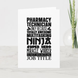 Multitasking Ninja Hero Pharmacy Tech Karte