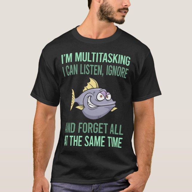 Multitasking Piranha 33 T-Shirt (Vorderseite)