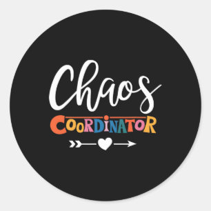 Multitasking Pro für Chaos-Koordinator Runder Aufkleber