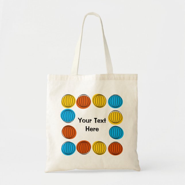 Multitext Globe 2 sided tote Bag Tragetasche (Vorne)