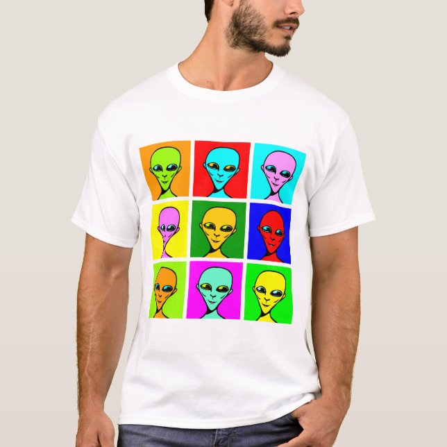 Multiversaler Pop T-Shirt (Vorderseite)