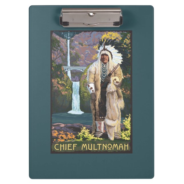 Multnomah Fälle, OregonChief Multnomah Klemmbrett (Vorderseite)