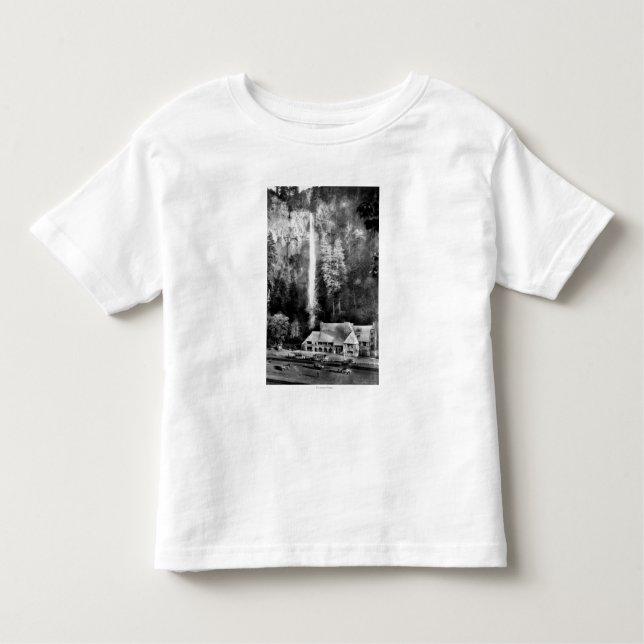 Multnomah Fälle und Häuschen-Fotografie Kleinkind T-shirt (Vorderseite)