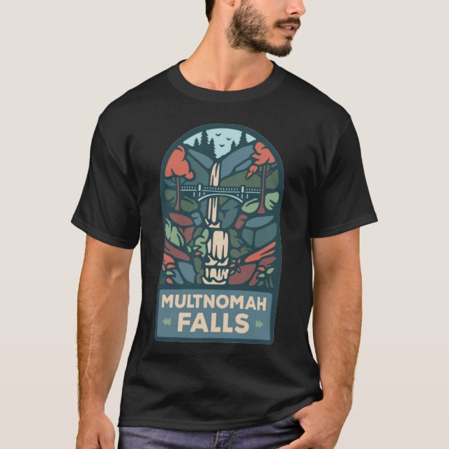 MULTNOMAH FALLOREGON  T-Shirt (Vorderseite)