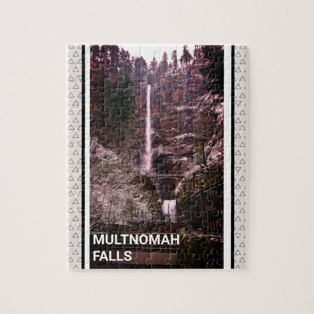Multnomah Falls Columbia River Gorge Oregon Foto Puzzle (Vertikal)