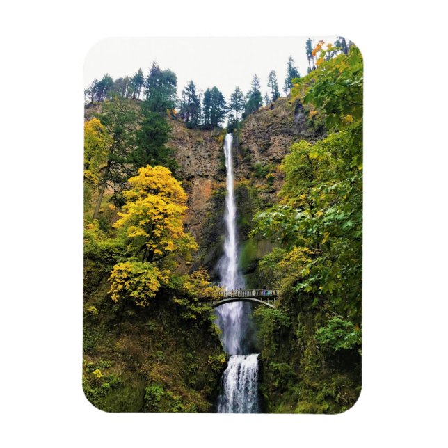 Multnomah Falls, Columbia River Gorge, Oregon Magnet (Vertikal)
