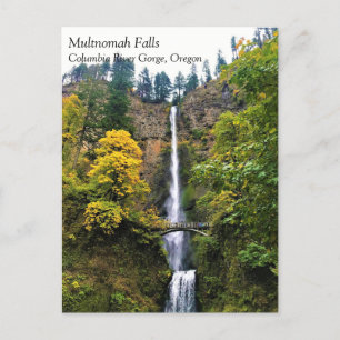 Multnomah Falls, Columbia River Gorge, Oregon Post Postkarte