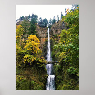 Multnomah Falls, Columbia River Gorge, Oregon Poster