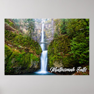 Multnomah Falls, Columbia River Gorge, Oregon Poster
