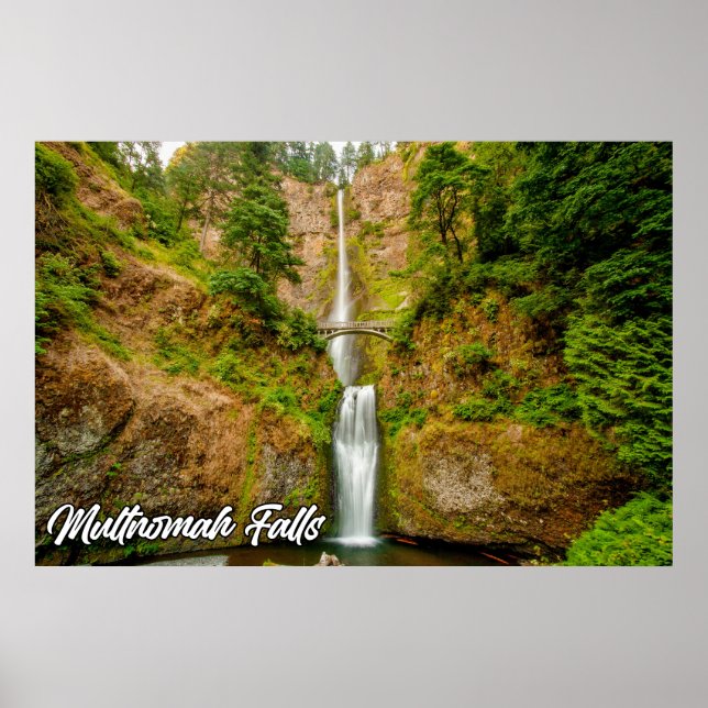 Multnomah Falls, Columbia River Gorge, Oregon Poster (Vorne)