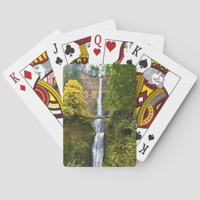 Multnomah Falls, Columbia River Gorge, Oregon Spielkarten (Rückseite)
