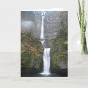 "Multnomah Falls" Dankeschön Karte