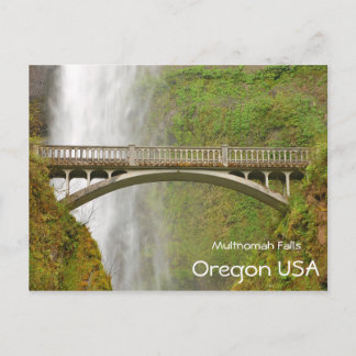 Multnomah Falls in Oregon Postkarte