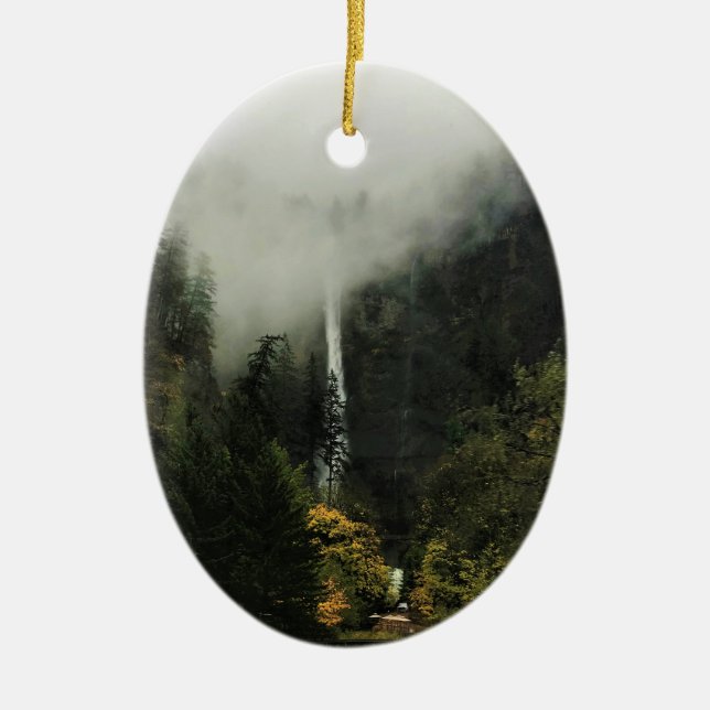 Multnomah Falls Keramik Ornament (Vorne)