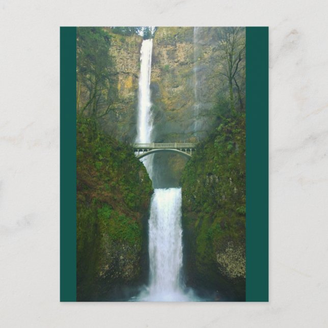 Multnomah Falls, OR Postkarte (Vorderseite)