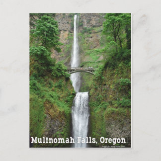 Multnomah Falls, OR Postkarte