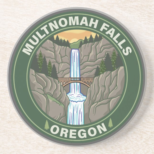 Multnomah Falls Oregon Getränkeuntersetzer (Vorne)