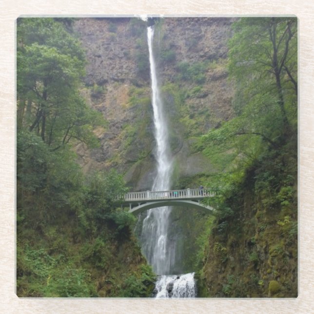 Multnomah Falls, Oregon Glasuntersetzer (Vorderseite)