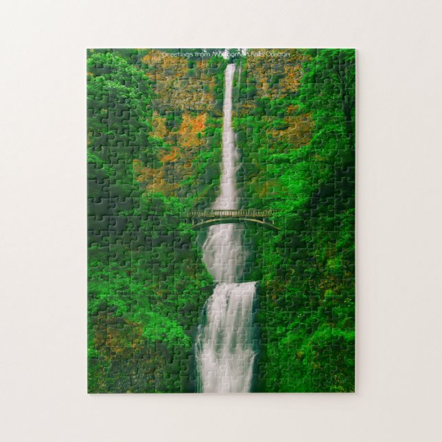 Multnomah Falls Oregon. Jigsaw Puzzle (Vertikal)