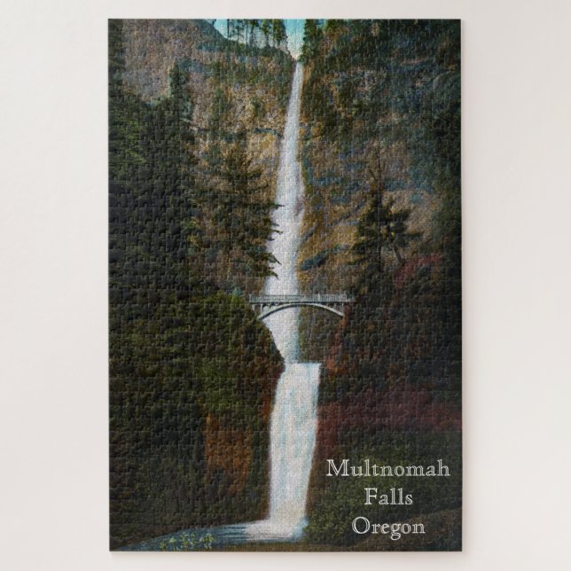 Multnomah Falls Oregon Large Puzzle (Vertikal)