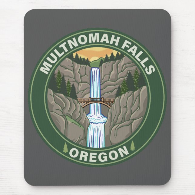 Multnomah Falls Oregon Mousepad (Vorne)