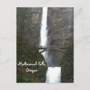 Multnomah Falls, Oregon Postkarte