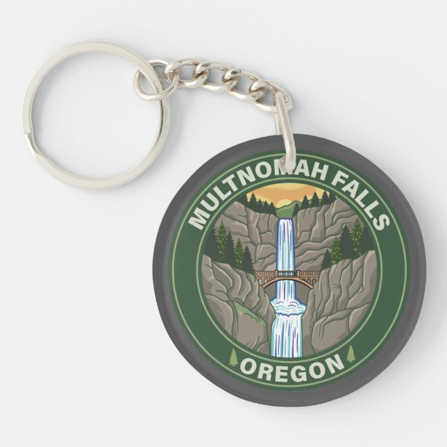Multnomah Falls Oregon Schlüsselanhänger (Vorderseite)