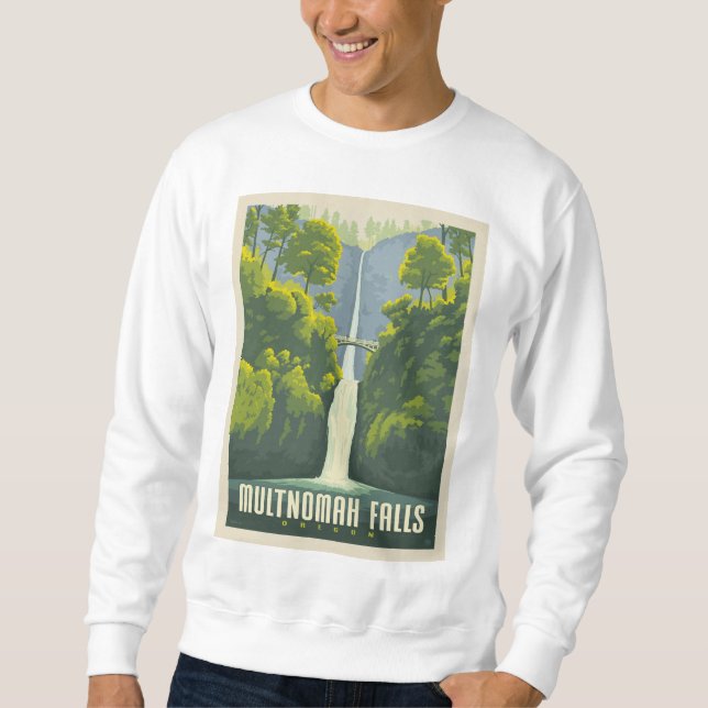 Multnomah Falls | Oregon Sweatshirt (Vorderseite)