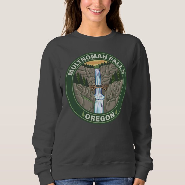 Multnomah Falls Oregon Sweatshirt (Vorderseite)