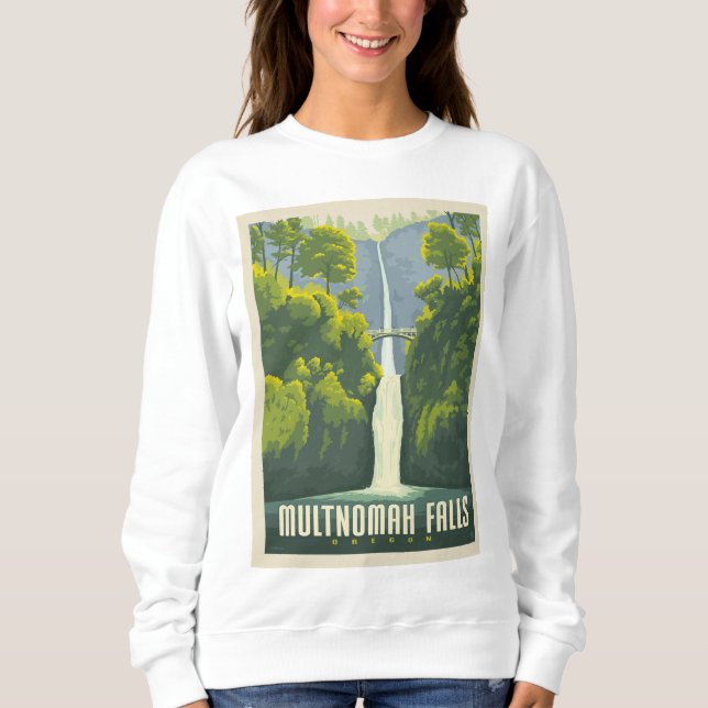 Multnomah Falls | Oregon Sweatshirt (Vorderseite)