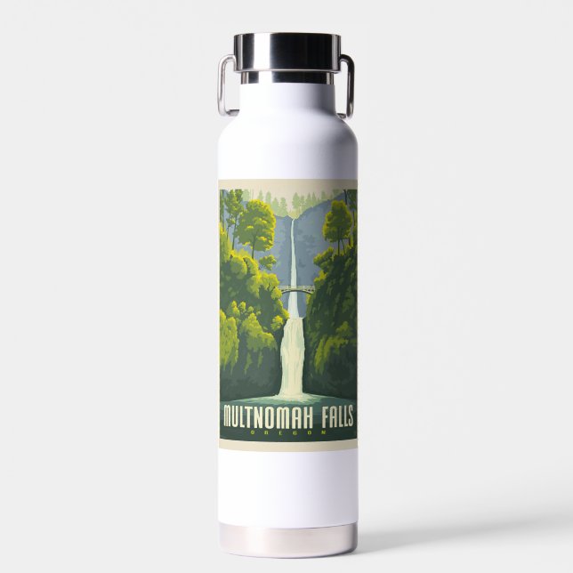 Multnomah Falls | Oregon Trinkflasche (Vorne)