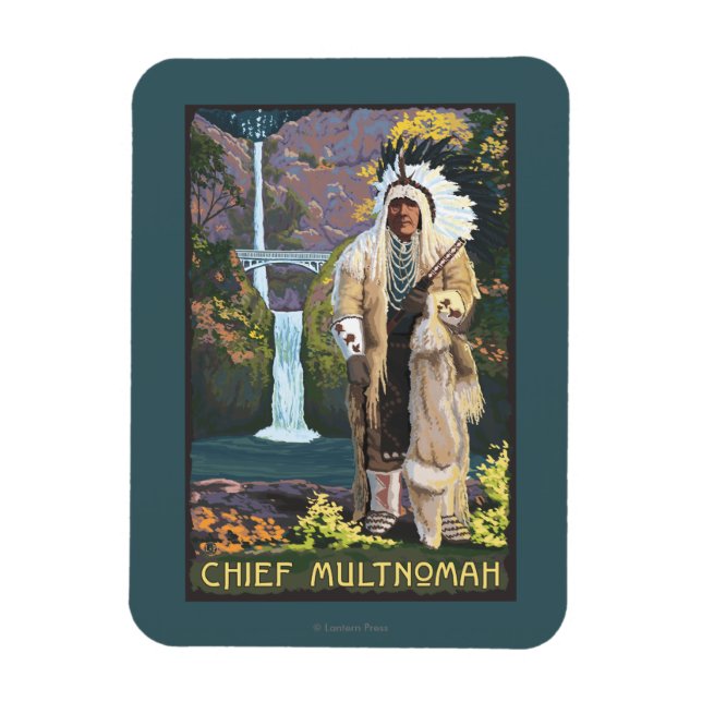 Multnomah Falls, OregonChief Multnomah Magnet (Vertikal)