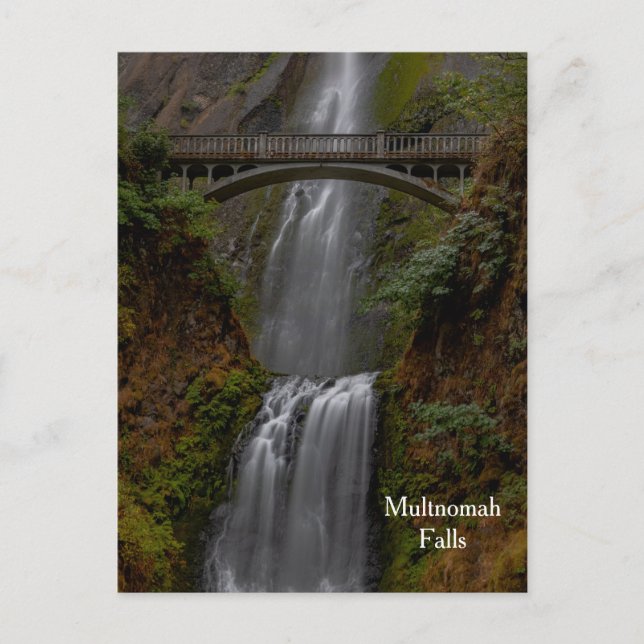 Multnomah Falls Postkarte (Vorderseite)