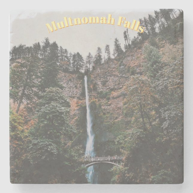 Multnomah Falls Steinuntersetzer (Vorderseite)