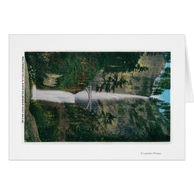 Multnomah Falls und Benson Foot Bridge 2 (Vorderseite (Horizontal))