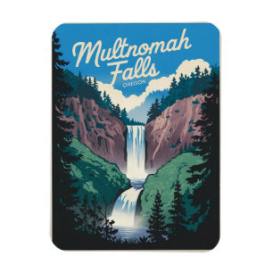 Multnomah Falls Vintag Magnet