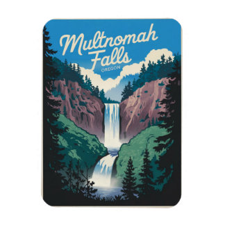 Multnomah Falls Vintag Magnet
