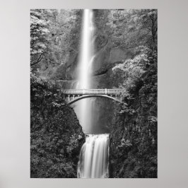 Multnomah Falls Wasserfall mit Benson Bridge Poster