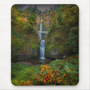 Multnomah fällt Columbia River Schlucht, Oregon Mousepad